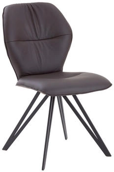 Valdera Stuhl Taupe Mokka Rindleder 58x91x59 cm (1475023331)