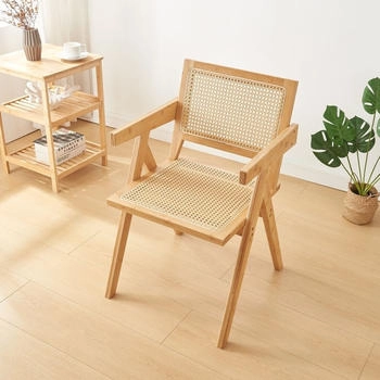 en.casa [ ] Bambus, Natur, Naturmaterialien, Bambus, 50x79x50 cm, Esszimmer, , Esszimmerstühle, Vierfußstühle (800000625939)