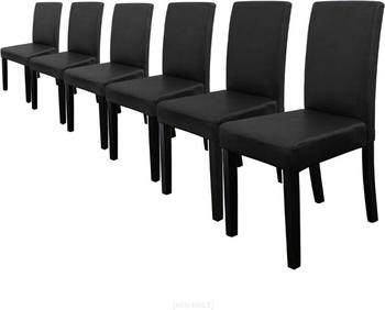 en.casa [ ] Esszimmerstuhl-Set, Schwarz, Holz, 42x90x48 cm, Esszimmer, , Esszimmerst&uuml;hle, Vierfu&szlig;st&uuml;hle (800000415729)