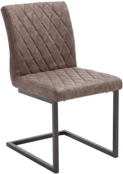 Livetastic Schwingstuhl Braun Schwarz C-Form 47x86x63 cm (196044003)