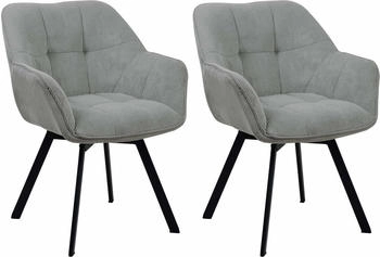 CLP CLP 2er Set Esszimmerstuhl Jordi Cord rau (326522)