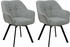CLP CLP 2er Set Esszimmerstuhl Jordi Cord rau (326522)