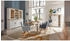 set one by Musterring Tucson Armlehnstuhl mit Drehfunktion und 2 Gestellvarianten - Chenille Perfekt Harmony creme - Stativgestell Eiche massiv grau natur (001475009305)