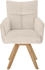 set one by Musterring Tucson Armlehnstuhl mit Drehfunktion und 2 Gestellvarianten - Chenille Perfekt Harmony creme - Stativgestell Eiche massiv grau natur (001475009305)