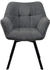 CLP CLP Esszimmerstuhl Dunkelgrau Textil 60x81x59 cm Esszimmer Esszimmerstühle Armlehnenstühle (326524)