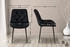CLP CLP Stuhl Schwarz Textil 52x84x59 cm Esszimmer Esszimmerstühle Vierfußstühle (326715)