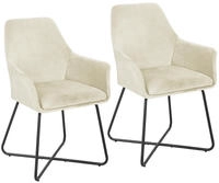 SVITA JOSIE Dining 2er Set Esszimmerst&uuml;hle K&uuml;chenst&uuml;hle Polsterst&uuml;hle Stoffbezug
