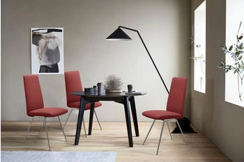 Stressless ® Polsterstuhl Laurel High Back Größe M mit Beinen aus Stahl in Schwarz matt cherry PALOMA (86070446)