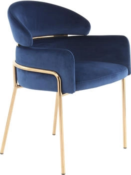 Kayoom Stuhl Corey 125 Blau / Roségold (VNZPV-BLU)