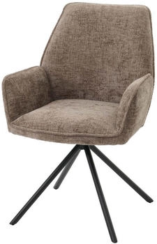 MCW Esszimmerstuhl Braun Schwarz Textil 60x86x60 cm (93979)