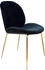 Kayoom Stuhl Charlize 110 2er-Set Schwarz/Messing (T47VE)