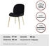 Kayoom Stuhl Charlize 110 2er-Set Schwarz/Messing (T47VE)