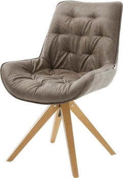 DeLife Esszimmerstuhl Taimi-Flex Mikrofaser (28275) taupe