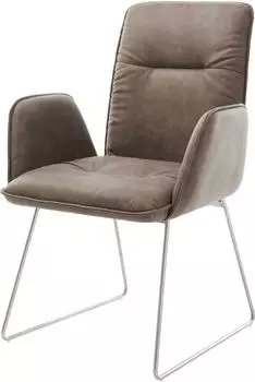 DeLife Esszimmerstuhl Vinja-Flex Mikrofaser (13272) taupe