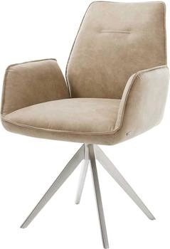 DeLife Esszimmerstuhl Zoa-Flex Mikrofaser (13524) beige