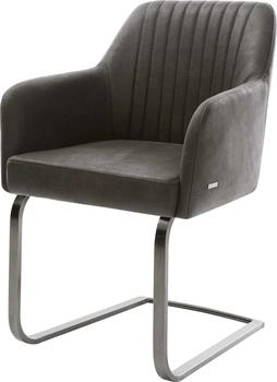 DeLife Freischwinger Greg-Flex Mikrofaser (40665) anthrazit