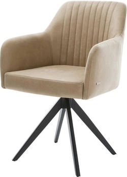 DeLife Esszimmerstuhl Greg-Flex Mikrofaser (13564) schwarz/beige