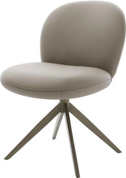 DeLife Drehstuhl Nube-Flex Echt-Leder (37085) schlamm
