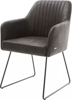 DeLife Esszimmerstuhl Greg-Flex Mikrofaser (13337) schwarz/anthrazit