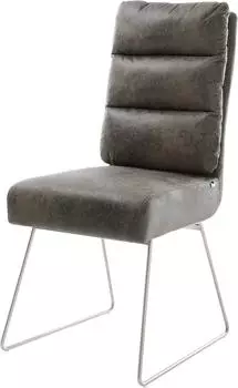 DeLife Esszimmerstuhl Pela-Flex Mikrofaser (13318) grau