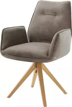 DeLife Esszimmerstuhl Zoa-Flex Mikrofaser (28187) taupe