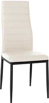CLP Esszimmerstuhl Mayfair Kunstleder creme