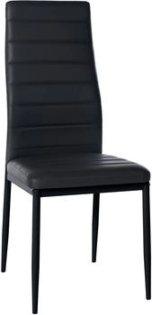 CLP Esszimmerstuhl Mayfair Kunstleder schwarz