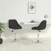 vidaXL Esszimmerst&uuml;hle 2 Stk. Schwarz Kunstleder
