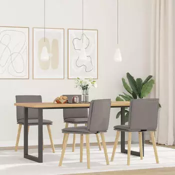 vidaXL Esszimmerst&uuml;hle 4 STK. Taupe Stoff, Essstuhl, K&uuml;chenstuhl, Akzentstuhl, Stuhl, Wohnzimmerstuhl, Beistellstuhl, Restaurantstuhl, Stoffstuhl (3315361)