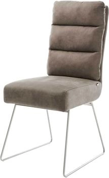 DeLife Esszimmerstuhl Pela-Flex Mikrofaser (13320) taupe