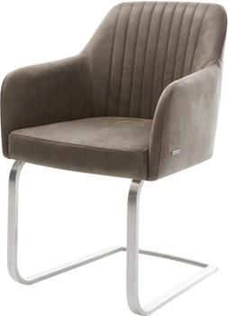 DeLife Freischwinger Greg-Flex Mikrofaser (13784) taupe