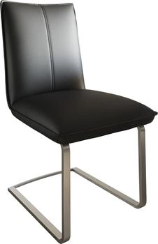 DeLife Freischwinger Lelio-Flex Echt-Leder (33855) schwarz