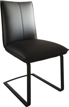 DeLife Freischwinger Lelio-Flex Echt-Leder (33853) schwarz