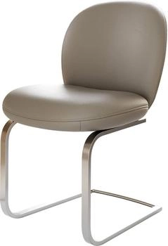DeLife Freischwinger Nube-Flex Echt-Leder (37083) schlamm