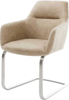 DeLife Freischwinger Pejo-Flex Mikrofaser (20769) beige