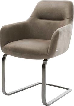 DeLife Freischwinger Pejo-Flex Mikrofaser (40212) taupe