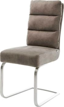 DeLife Freischwinger Pela-Flex Mikrofaser (13824) taupe