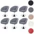 MCW MCW-F19 Esszimmerstuhl 6er-Set drehbar höhenverstellbar Textil dunkelgrau (MCW-F19)