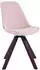 CLP Troyes Esszimmerstuhl Samt, drehbar, Walnuss/Pink (312169)