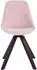 CLP Troyes Esszimmerstuhl Samt, drehbar, Walnuss/Pink (312169)