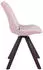 CLP Troyes Esszimmerstuhl Samt, drehbar, Walnuss/Pink (312169)