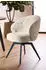 Actona Darlene Esszimmerstuhl drehbar mit Armlehnen, Chenille, Beige (83406905-0)