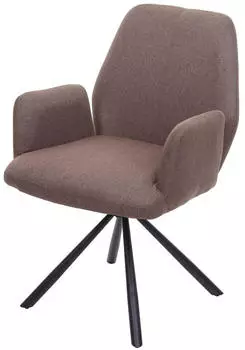 MCW Esszimmerstuhl H71 Stoff/Textil, Stahl, braun (MCW-H71)