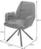 MCW Esszimmerstuhl H71 Stoff/Textil, Stahl, braun (MCW-H71)