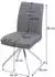 MCW Esszimmerstuhl MCW-H70 6er-Set, Textil, Edelstahl gebürstet, braun (MCW-H70)