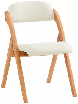 SoBuy Klappstuhl Wei&szlig; Holz 47x93x8 cm Esszimmer St&uuml;hle Klappst&uuml;hle