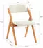 SoBuy Klappstuhl Weiß Holz 47x93x8 cm Esszimmer Stühle Klappstühle