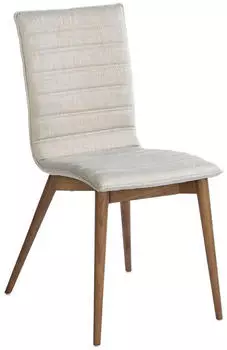 Angel Cerda 4031 Gepolsterter Stoffstuhl Esszimmer, Grau (4031)