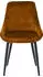 SIT Polsterstuhl 2er-Set Samtbezug gelb, Metallbeine schwarz (02406-23)