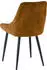 SIT Polsterstuhl 2er-Set Samtbezug gelb, Metallbeine schwarz (02406-23)